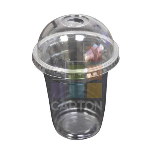 Juice Glass Clear 10oz With Lid