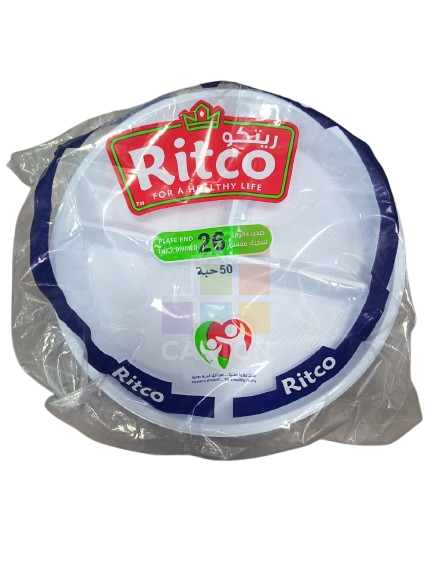 Ritco Plastic Plate No. 26 Partition 1*50pcs