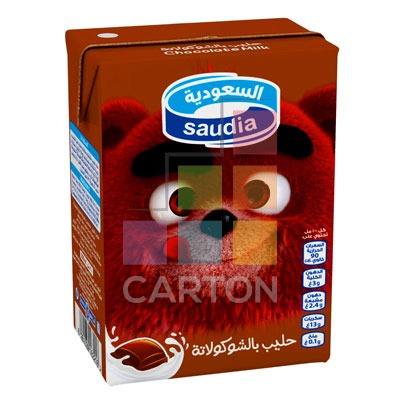 SAUDIA CHOCOLATE FLAVOUR MILK 18*200ML