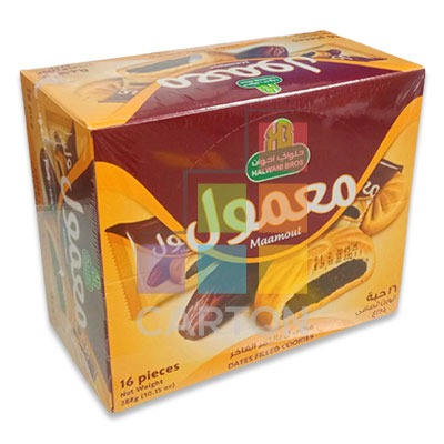 HALWANI MAAMOUL DATES FILLED COOKIES 288GM 16 PIECES