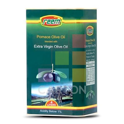REEM OLIVE OIL POMACE EXTRA VIRGIN BLEND 4LTR