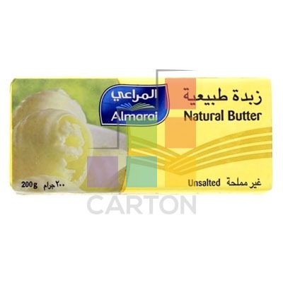 AL MARAI BUTTER SPREADABLE UNSALTED 20*200GM