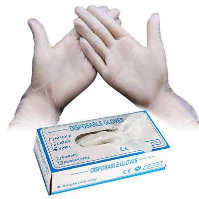 GLOVES POWDERED FREE VINYL MEDIUM  70PCS