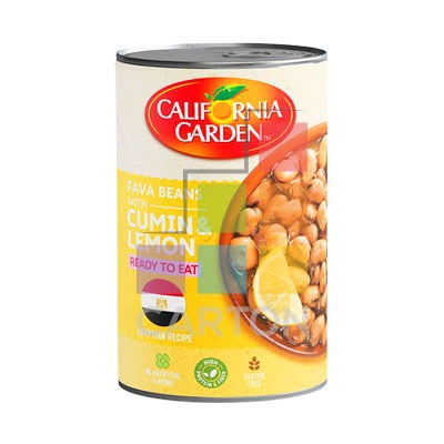 CALIFORNIA GARDEN FAVA BEANS EGYPTIAN RECIPE 12*450GM