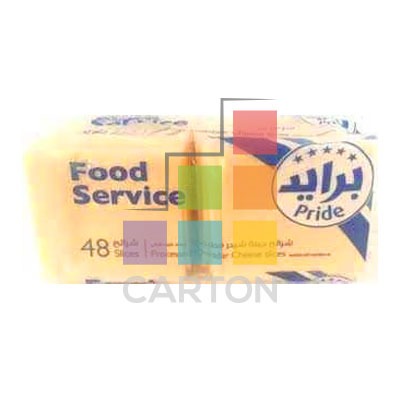 PRIDE CHEDDAR CHEESE SLICES -3*800GM