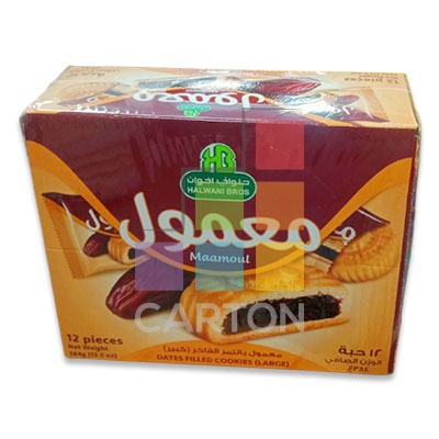 HALWANI MAAMOUL  DATES FILLED COOKIES 384GM /12 PIECES