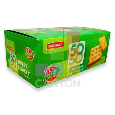 Britannia 50-50 Sweet & Salty BIscuits 24*55gm