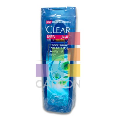 CLEAR SHAMPOO COOL SPORT MENTHOL FOR MEN 6*400ML