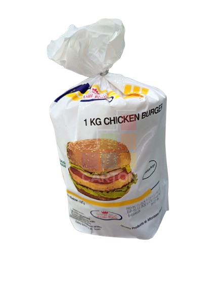 Chicken Burger Unbreaded 6*12pcs Zamil