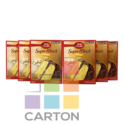 BETTY CROCKER SUPER MOIST CAKE MIX YELLOW 6*500GM