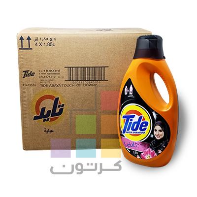 TIDE ABAYA AUTOMATIC LIQUID DETERGENT WITH ESSENCE OF DOWNY 4*1.85 LITER