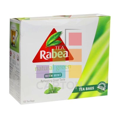 RABEA GREEN TEA WITH MINT 6*100BAGS