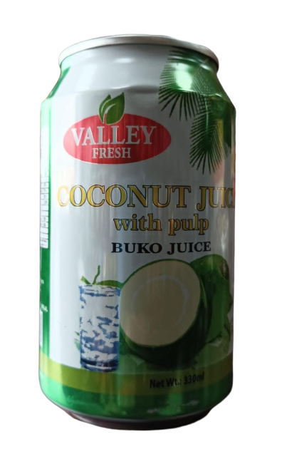 VALLEY COCONUT JUICE WITH PULP 24*330ML
