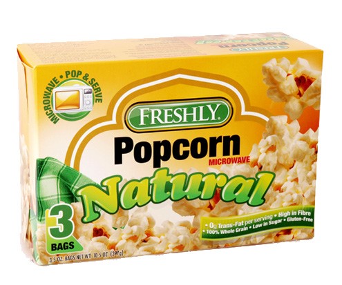 FRESHLY POPCORN MICROWAVE NATURAL 6*297GM