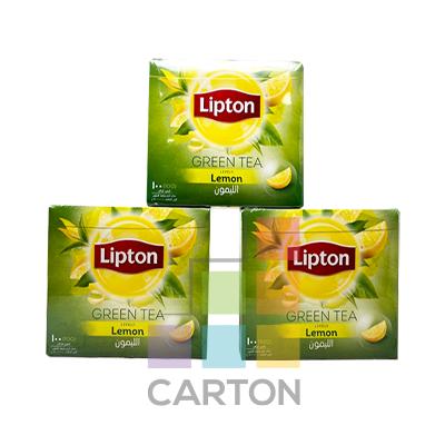 LIPTON GREEN TEA LEMON 3*100 BAGS