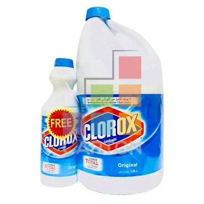 CLOROX LIQUID BLEACH ORIGINAL 3.78LTR + FREE 470ML