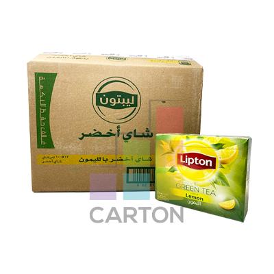 LIPTON GREEN TEA LEMON 12*100 BAGS
