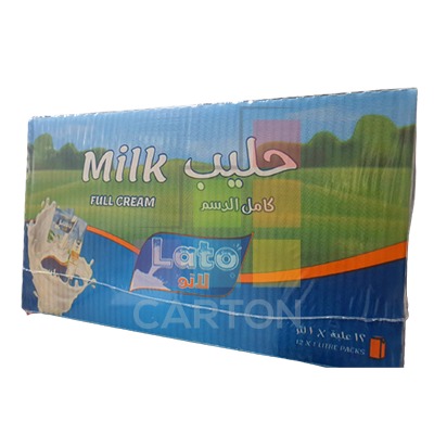 LATO FULL CREAM MILK - 12*1LTR