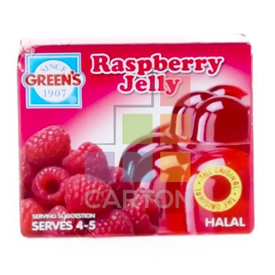 GREEN'S RASPBERRY JELLY 72*80GM