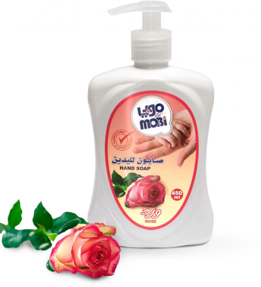 MOBI LIQUID HAND SOAP ROSE 3*450 ML
