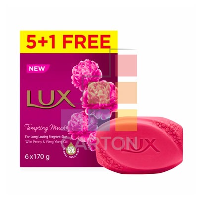 LUX SOAP TEMPTING MUSK 12*170GM