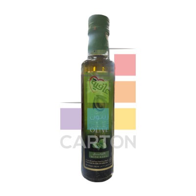 OLIVE OIL BASIL EXTRA VIRGIN 6*250ML - AFIA
