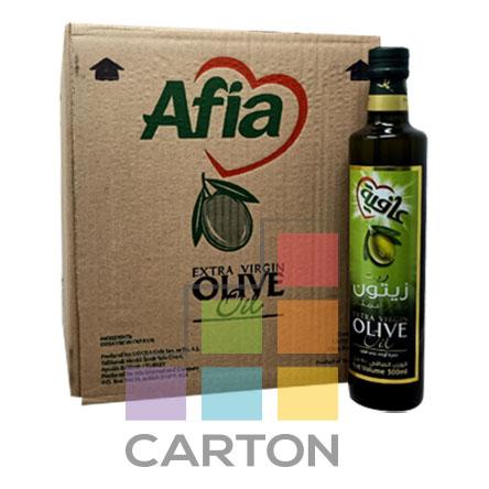 AFIA EXTRA VIRGIN OLIVE OIL 12*500ML