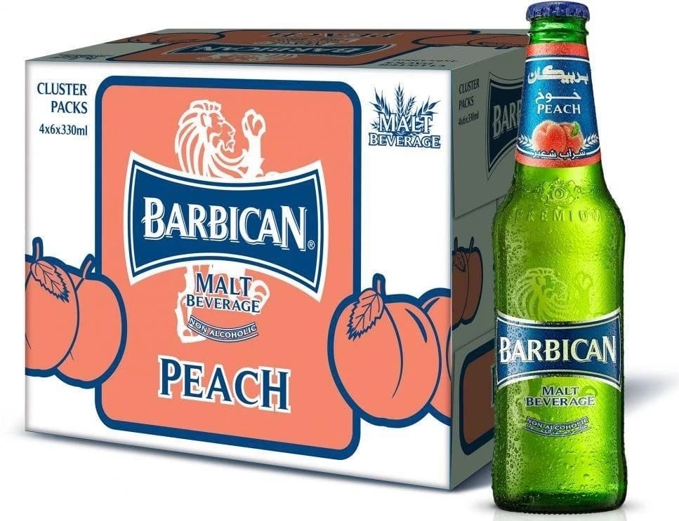BARBICAN PEACH(NON-ALCOHOLIC DRINK) 24*330ML