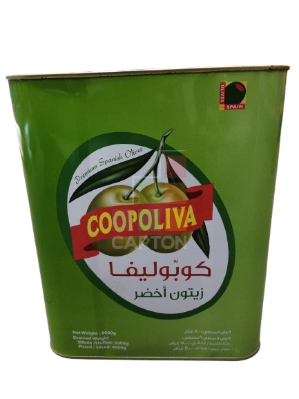 Coopoliva Green Olives Whole 1*5 kg